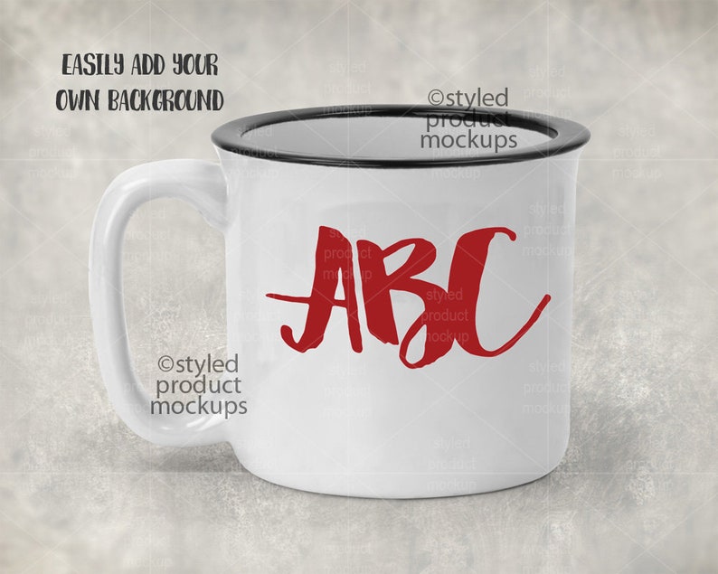 Download Dye sublimation 13 oz ceramic camp mug mockup template Add | Etsy