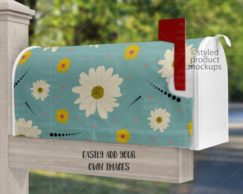 Dye Sublimation Mailbox Cover Mockup Add Your Own Image and Etsy
