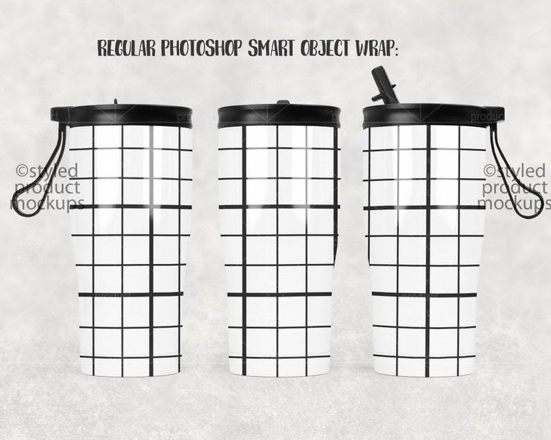 Dye Sublimation 20oz Modern Curve Tumbler With Two Lids Mockup Etsy