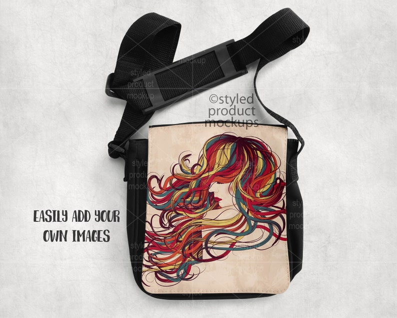Download Dye sublimation small shoulder bag mockup Add your own ...