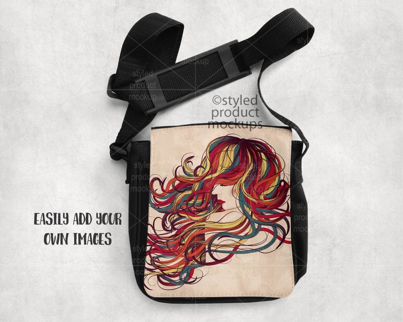 Download Dye sublimation small shoulder bag mockup Add your own ...