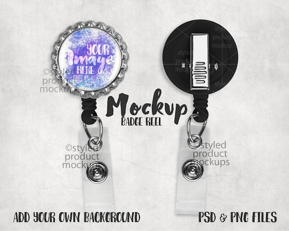 Badge Reel With Bottle Cap Edge Mockup Add Your Own Image and Background -   Canada