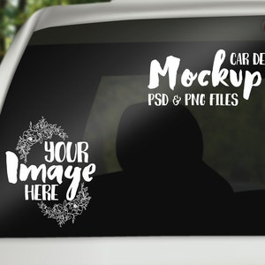 Car Decal mockup template Digital Download Stock Photography Vinyl car graphic template image 1