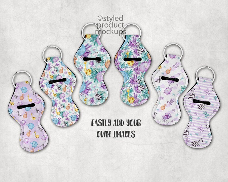 Download Set of Lip Balm Holders with Key ring mockup template Add | Etsy