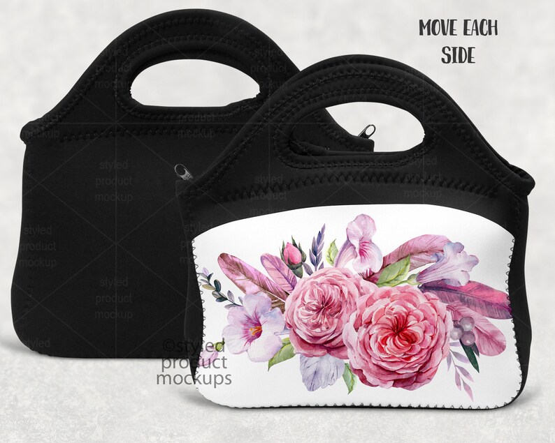 Download Dye sublimation mini lunch tote mockup Add your own image ...