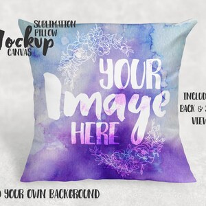 throw pillow sham mockup template Throw Pillows Mockup Set Design Cuts