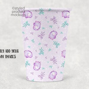 Paper Party Cup Mockup | Add Your Own Image and Background - Etsy