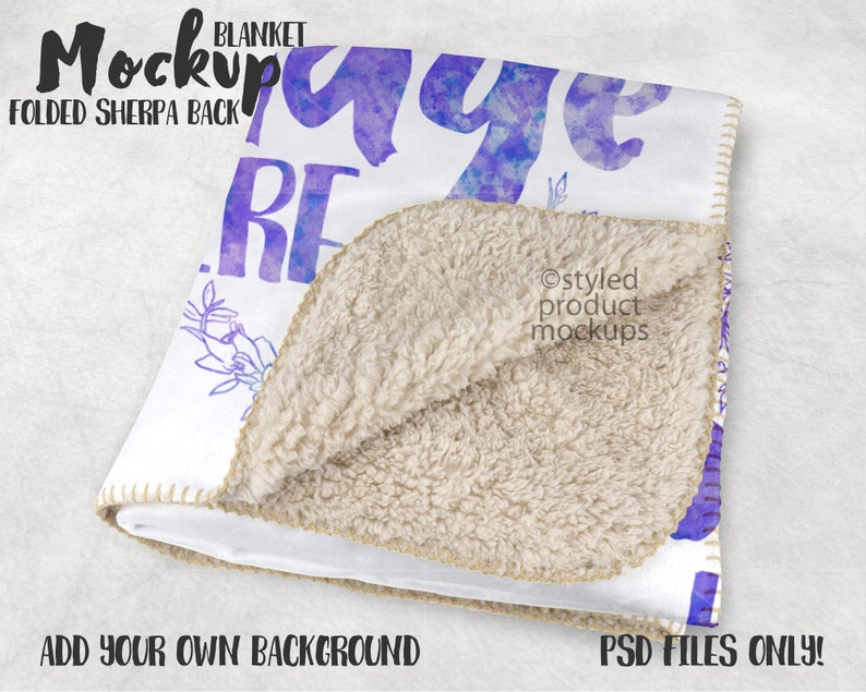 Dye Sublimation Sherpa Back Blanket With Whip Stitch Border Etsy