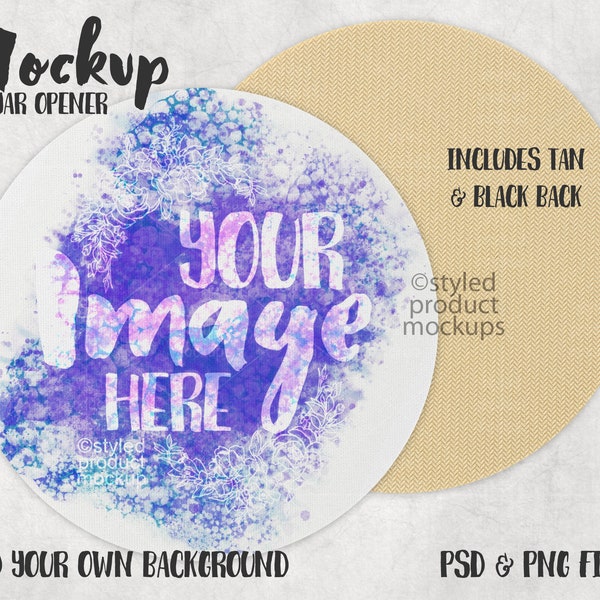 Dye sublimation jar opener Mockup | Add your own image and background