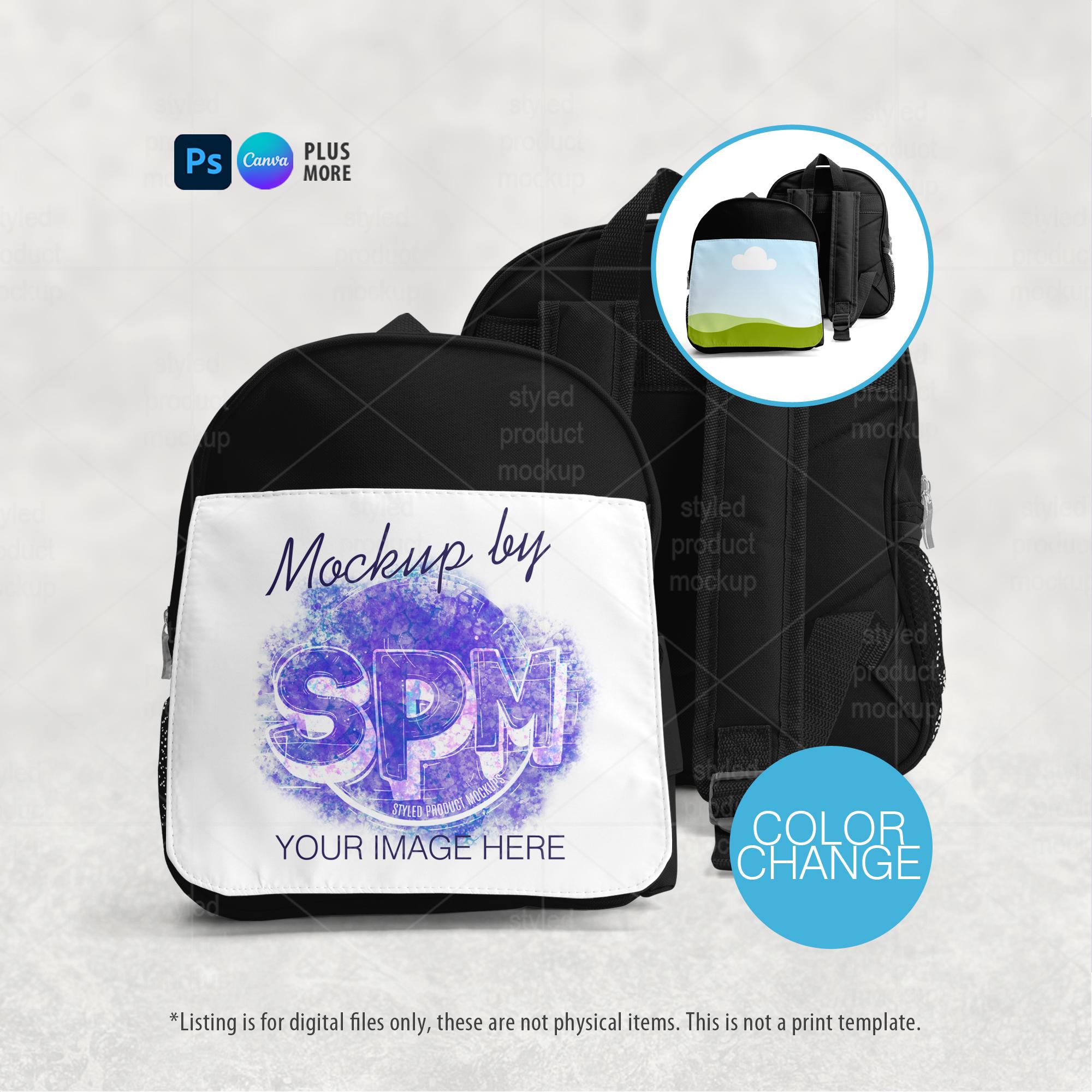 Kids Backpack Mockup – Sublimation PSD, PNG, Canva (digital Files) - Etsy