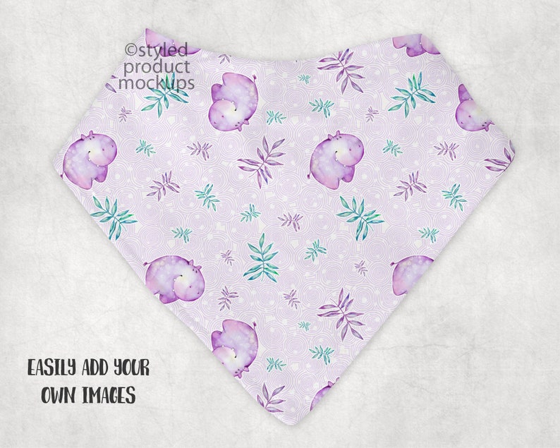 Download Dye sublimation baby bandana bib Mockup Add your own image ...