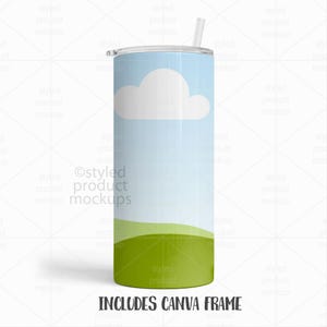 22oz Fatty Tumbler Mockup (PSD, Canva, PNG) image 2