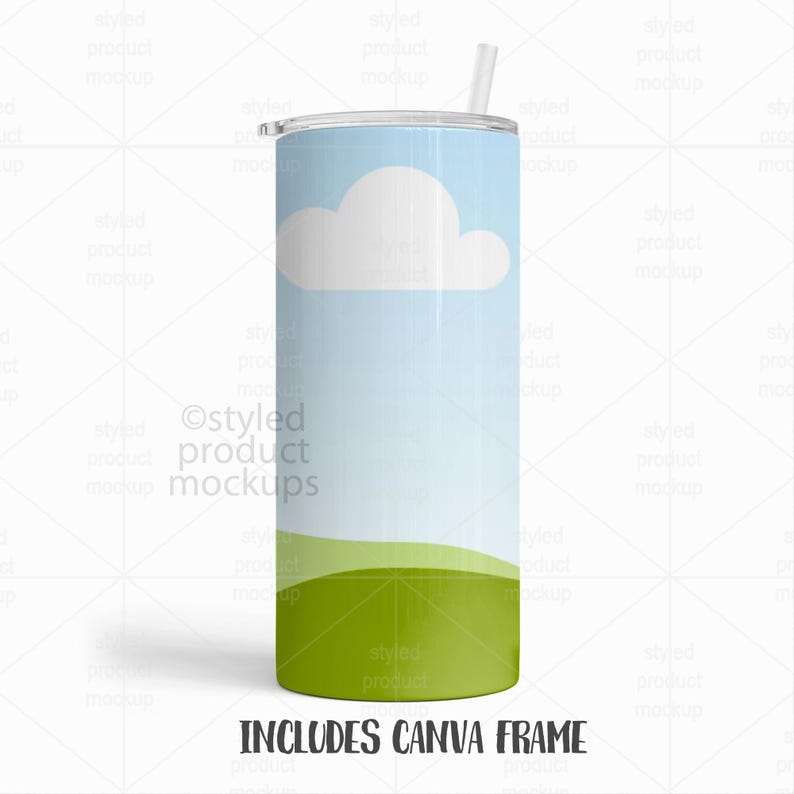 22oz Fatty Tumbler Mockup (PSD, Canva, PNG) image 2