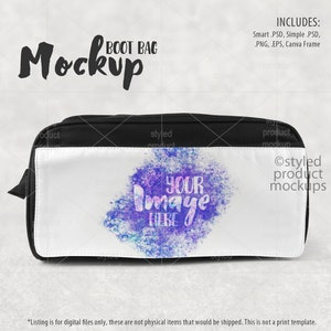 Boot bag Mockup for dye sublimation front view | Shoe bag mockup | Add your own image and background