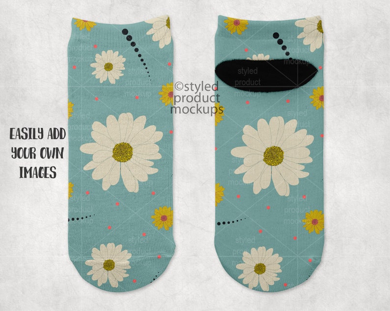 No show sock design template hohpahere