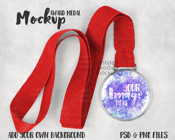 Download Dye Sublimation Award Medal Mockup Add Your Own Image And Etsy