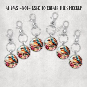 Sjabloonsjabloon ronde sleutelhanger | Party Favor-cadeauset (digitale download) afbeelding 5