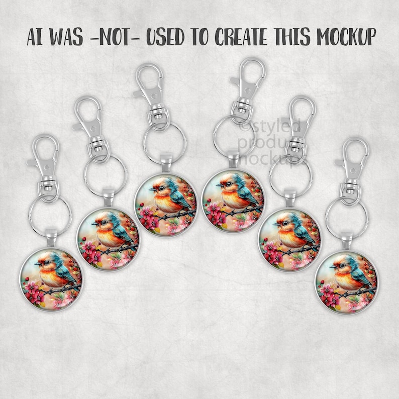 Sjabloonsjabloon ronde sleutelhanger | Party Favor-cadeauset (digitale download) afbeelding 5