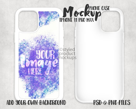 Download Dye Sublimation Iphone 11 Pro Max Phone Case Mockup Add Your Etsy