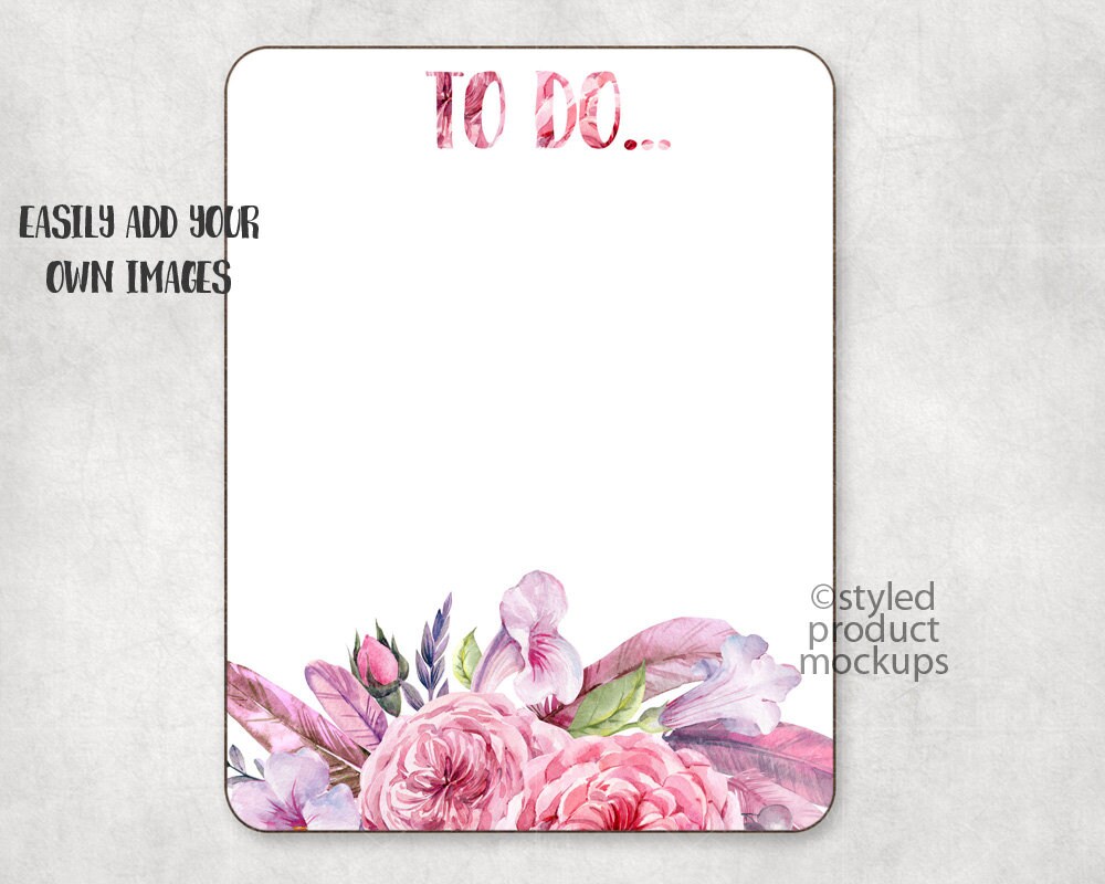 Dye Sublimation Dry Erase Board Mockup Template Add Your Own Etsy UK