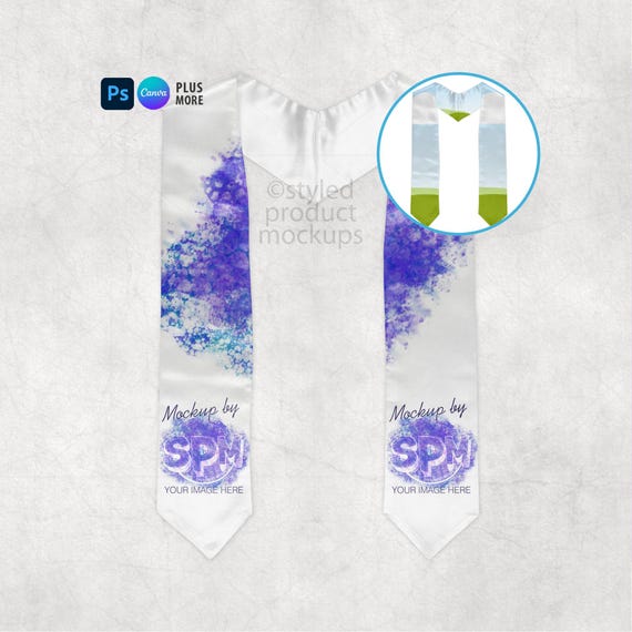 Graduation Stole Mockup | Dye Sublimation Stole Mockup | Canva