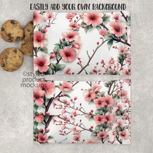 Chocolate chip mini cookie wrapper party favor Mockup | Add your own image and background | Canva frame mockup image 3