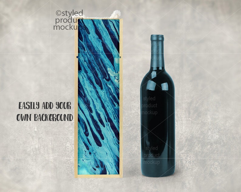 Download Dye sublimation natural wood wine box mockup template Add ...