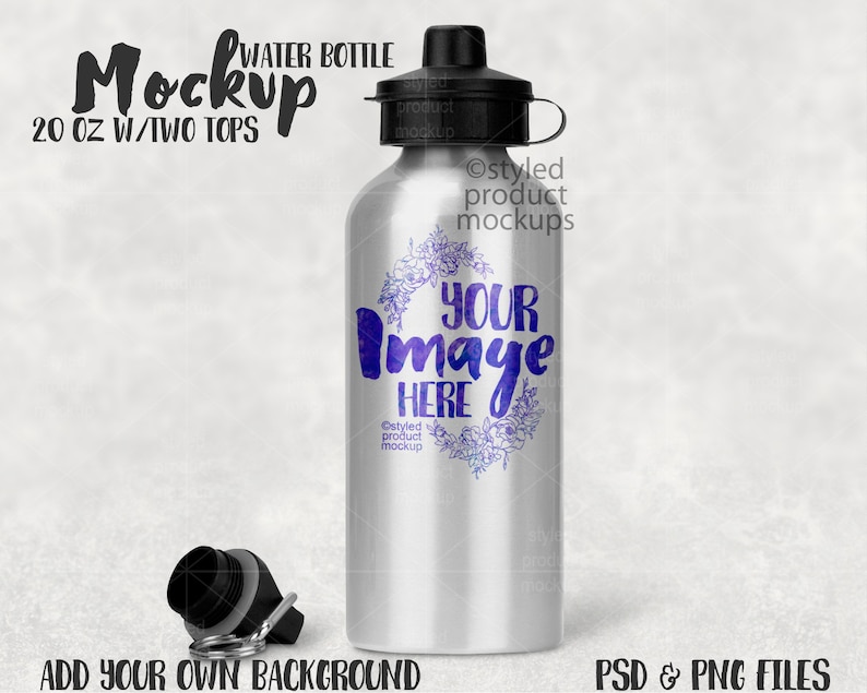 Download Dye sublimation stainless steel water bottle Mockup Add ...