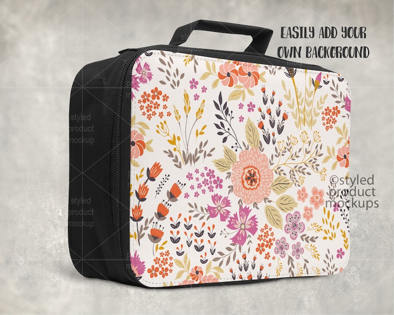 Download Dye sublimation lunch tote Mockup Add your own image and ...