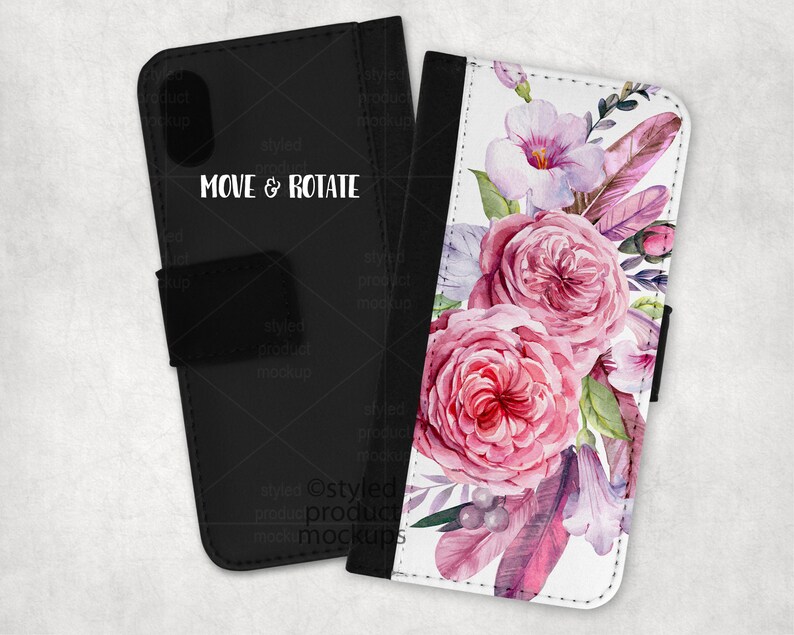 Download Dye sublimation Malaga flip open phone case mockup Add your | Etsy