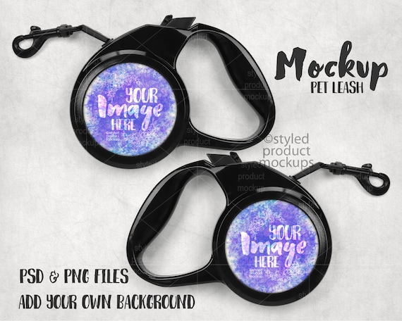 Download Dye Sublimation Retractable Pet Leash Mockup Add Your Own Etsy