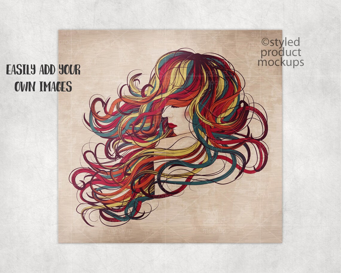 Download Dye sublimation metal photo print mockup Add your own image | Etsy