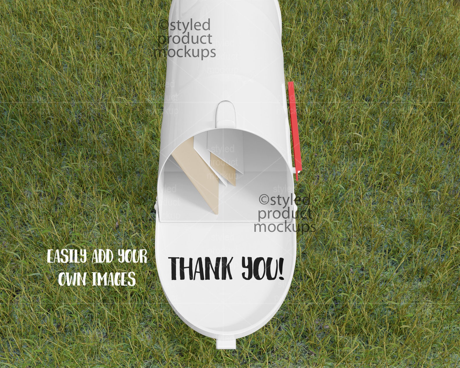 Inner lid mailbox decal Mockup Add your own image and Etsy