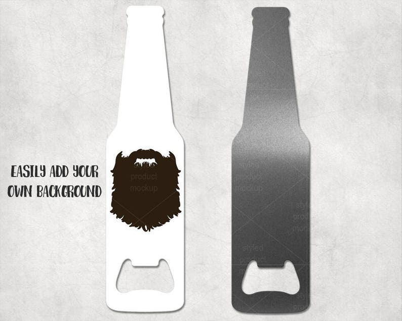 Download Bottle shaped bottle opener mockup template Add your own ...