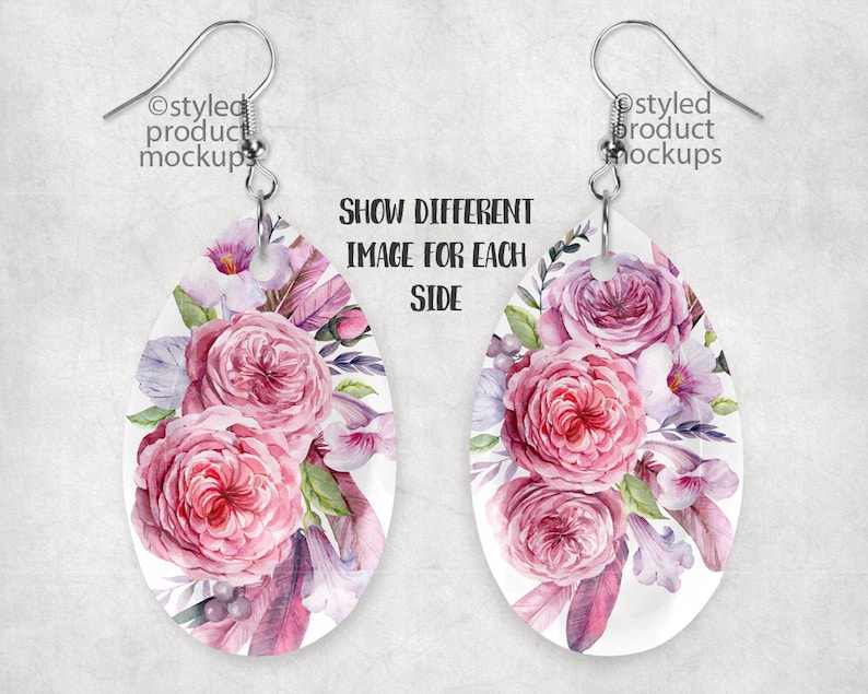 Download 585+ Round Sublimation Earring Mockup? Download Free