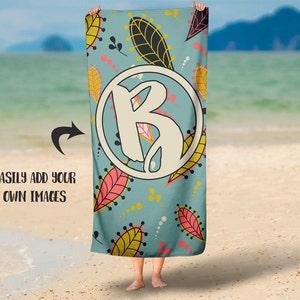 Rectangle 30x60 Beach Towel mockup template Add your own background Dye Sublimation image 2