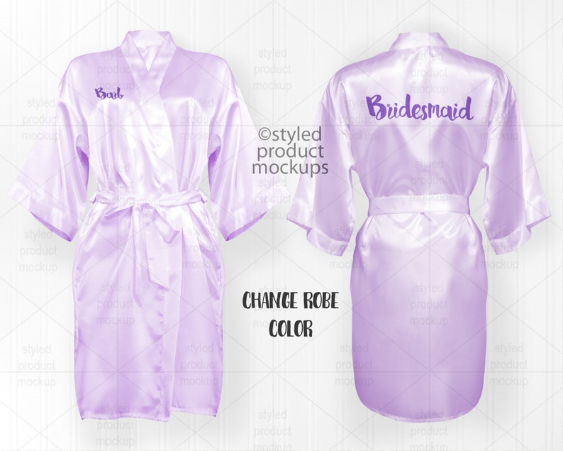 Download Satin kimono robe mockup Add your own image and background | Etsy