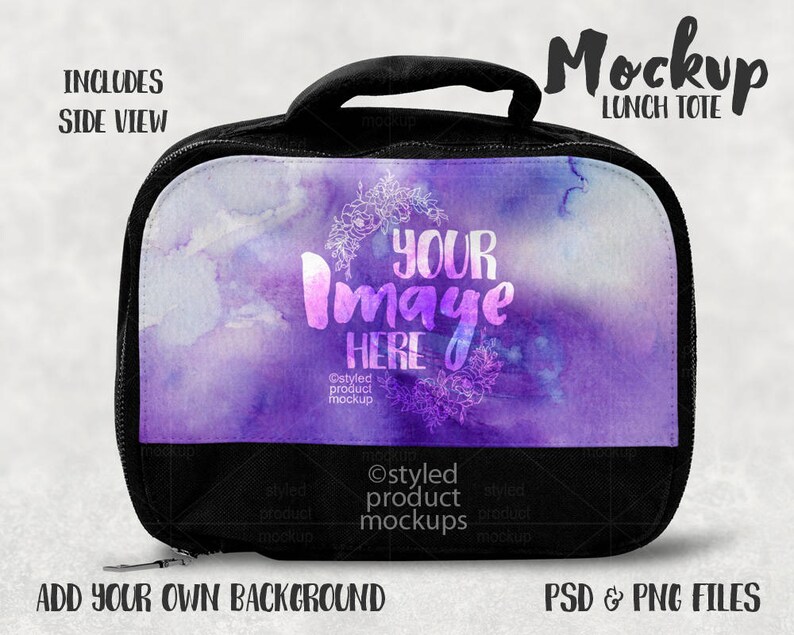 Download Dye Sublimation lunch tote mockup template Add your own | Etsy