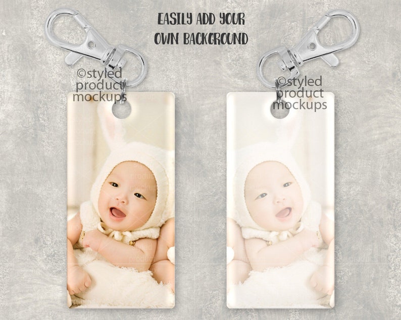 Download Dye sublimation vertical rectangle shaped Acrylic keychain ...