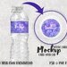 Water Bottle Label With Lid Decal Mockup Template Add Your Own Image and Background - Etsy