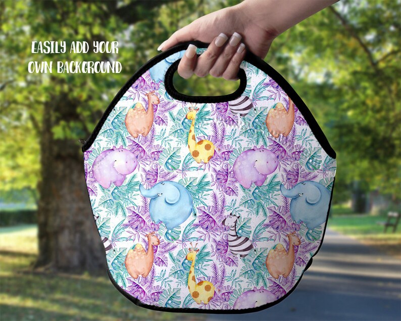 Download Double Sided Lunch Tote mockup template lunch bag template ...