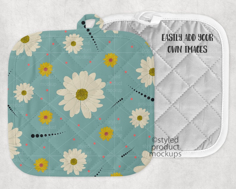 Download Dye sublimation square pot holder mockup Add your own ...