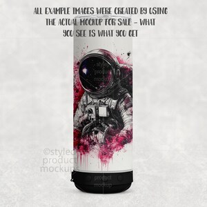 Maqueta de vaso térmico delgado de 20 oz para sublimación (PSD, Canva, PNG) imagen 7