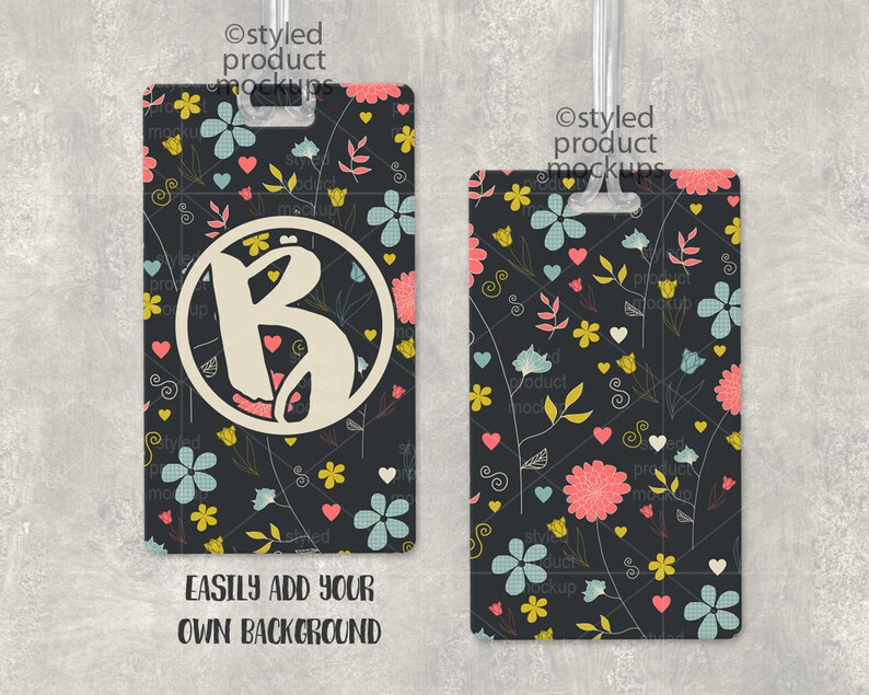 Sublimation Rectangle Luggage Tag With Front and Back View Etsy