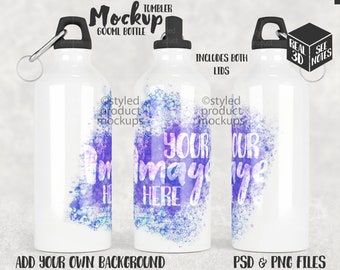 Dye Sublimation Baby Bottle Mockup Add Your Own Image and Background 