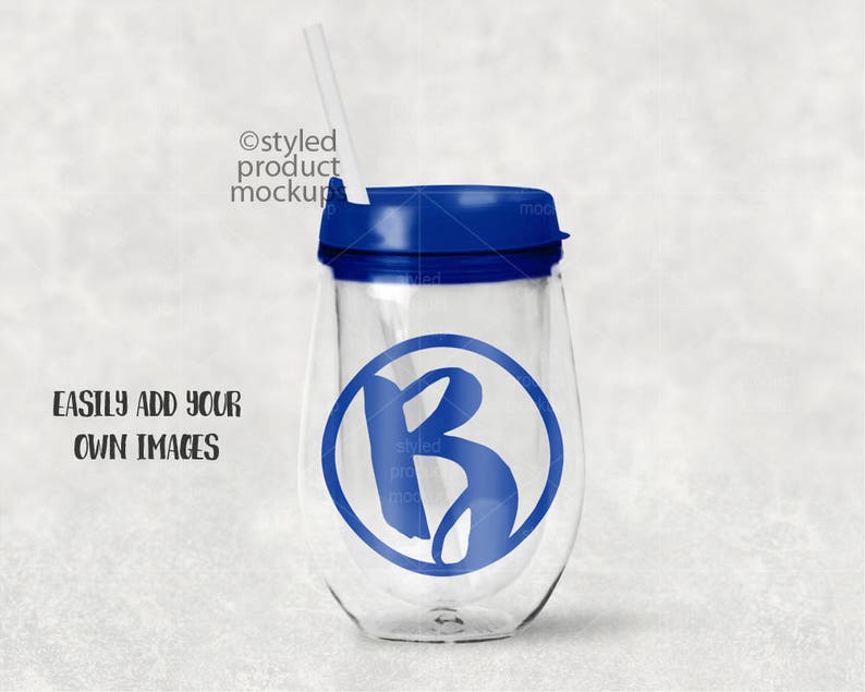 clear wine tumbler with lid