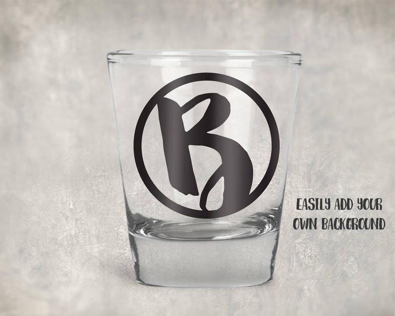 Download Glass shot glass mockup template Add your own Image and | Etsy