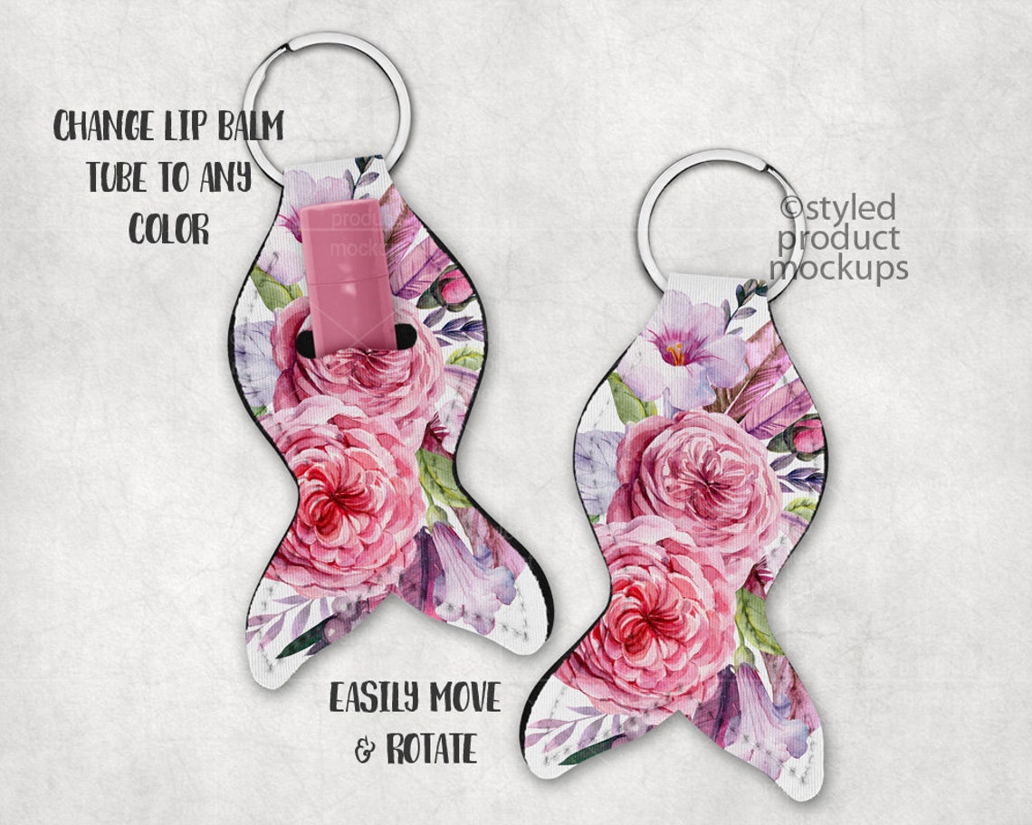Mermaid Tail Shaped Lip Balm Holder Mockup Template Add Your Etsy