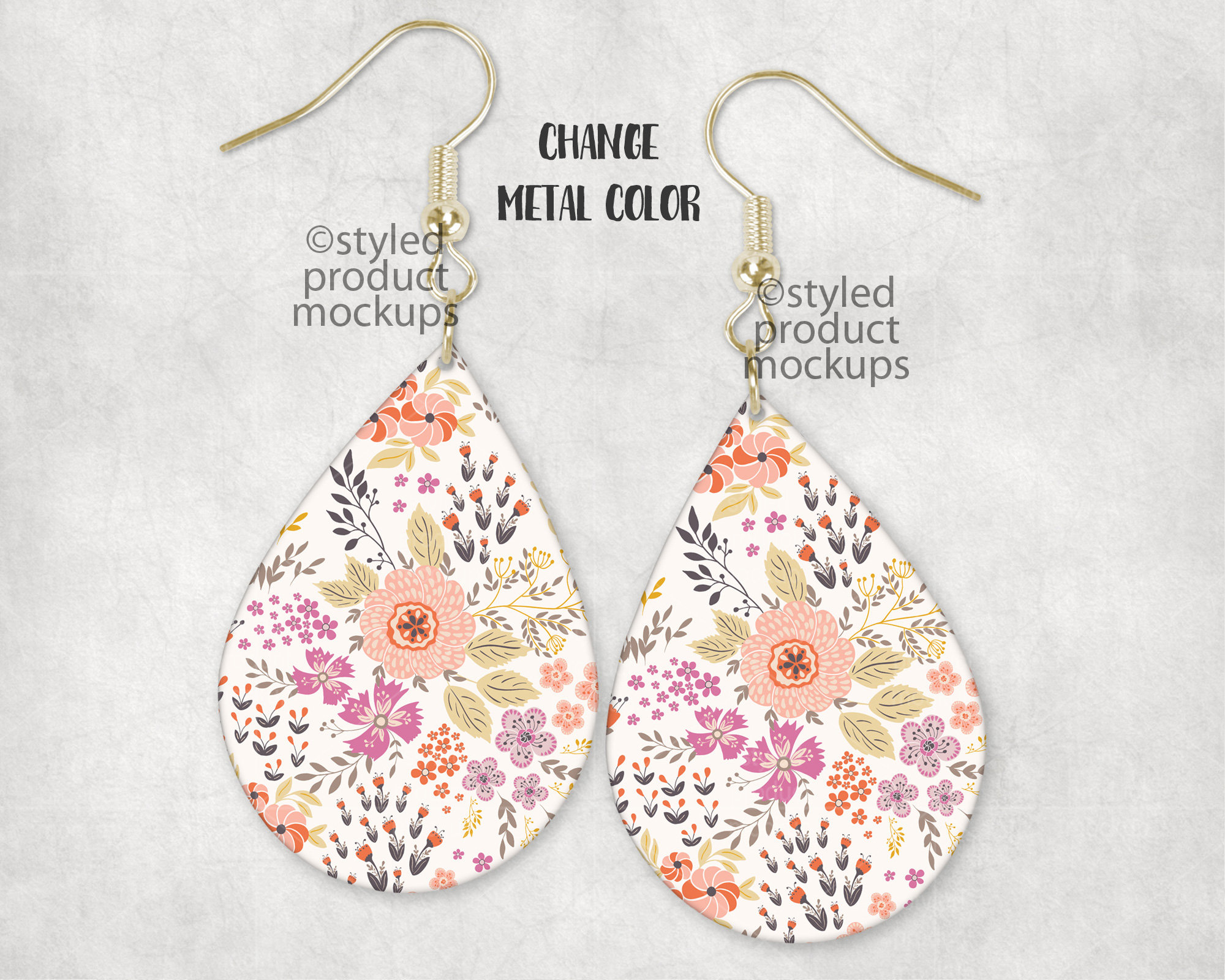 Dye sublimation teardrop shaped earrings Add your own image Etsy