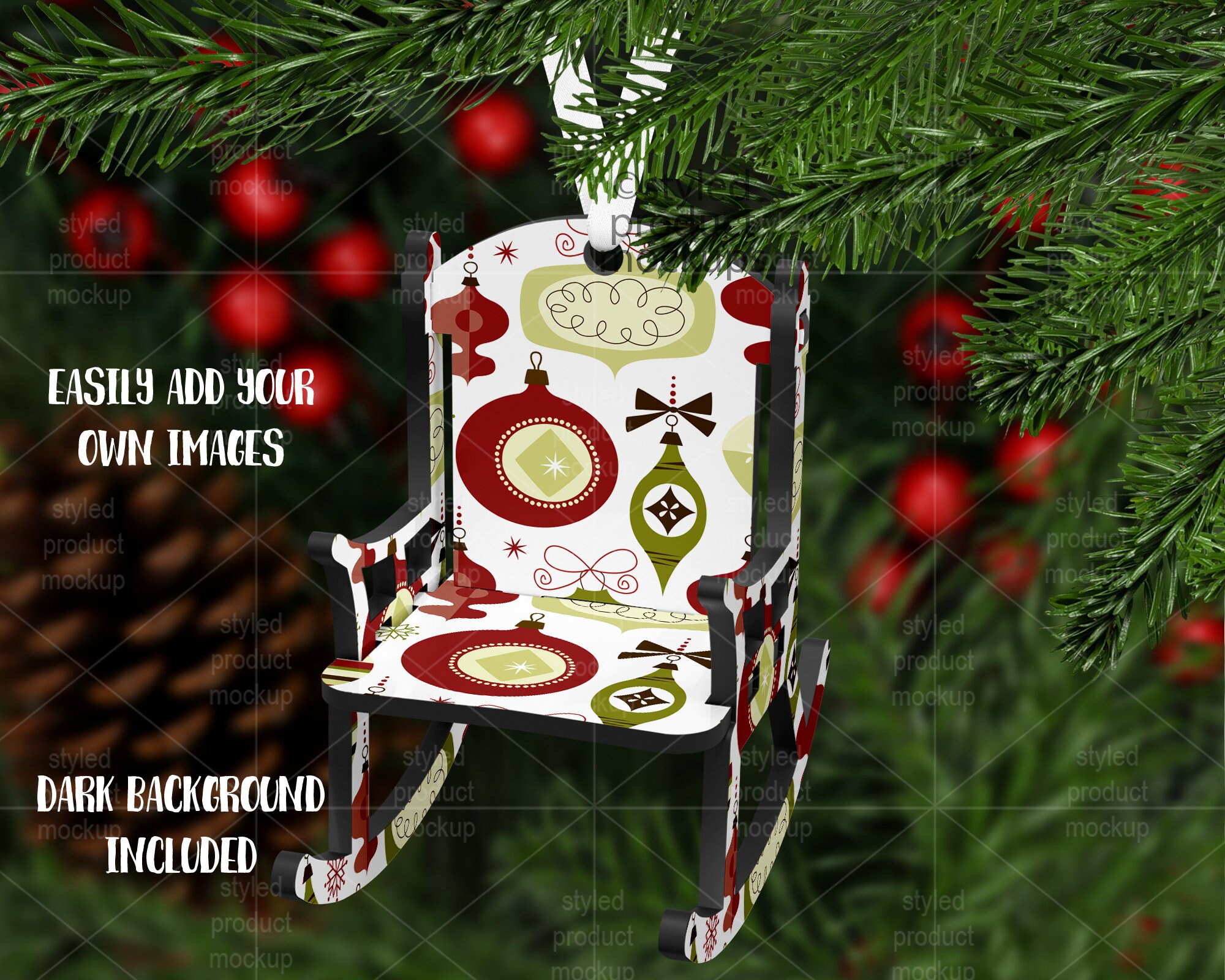 Rocking Chair Christmas Ornament 